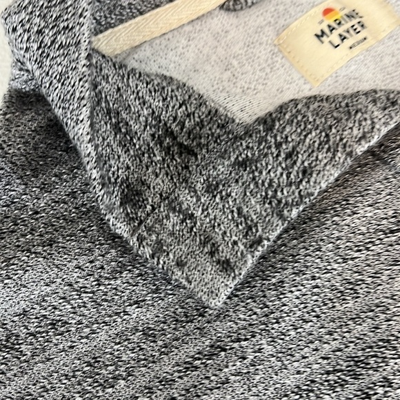 Marine Layer Clayton Textured Three Button Mock Neck Henley Pullover Sz M - Picture 11 of 11